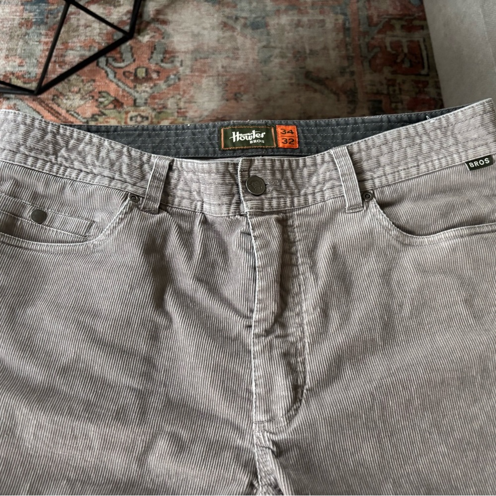 Howler Brothers Men's Gray Corduroy Pants - Straight Leg - Picture 3 of 7